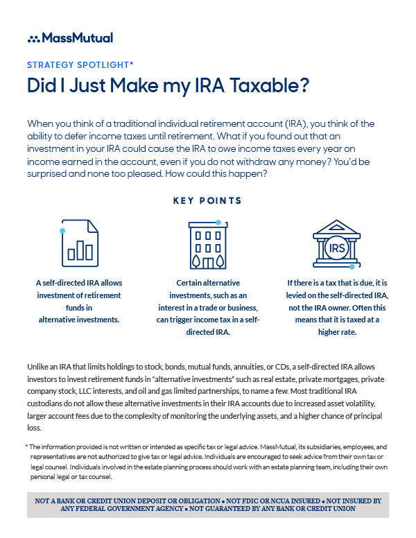 Did I Just Make my IRA Taxable?
