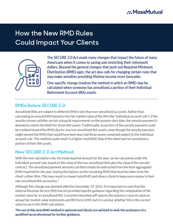 How the new RMD Rules could impact your clients