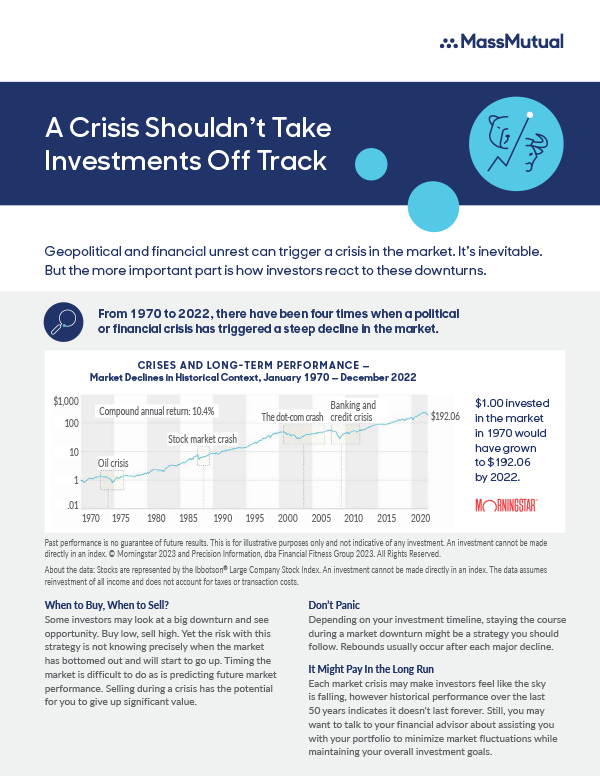 A Crisis Shouldn’t Take Investments Off-Track