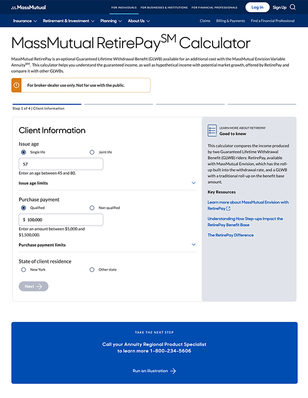 Envision Calculator - MassMutual